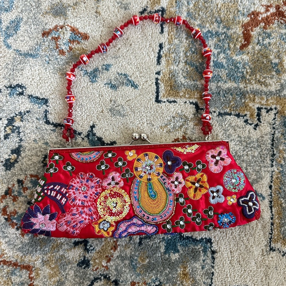 Beaded Clutch Bag